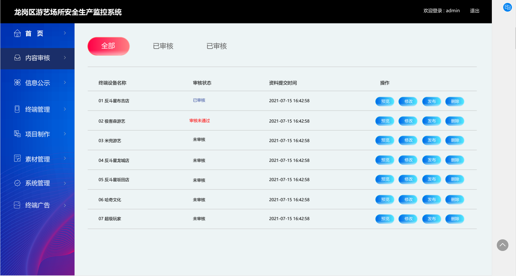 安全生产动态公示系统(图2)